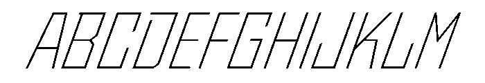 StatenSans NarrowExtraLightOblique Instance Font UPPERCASE