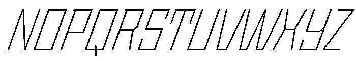 StatenSans NarrowExtraLightOblique Instance Font UPPERCASE
