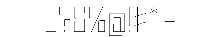 StatenSans NarrowHairline Instance Font OTHER CHARS