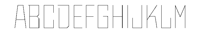 StatenSans NarrowHairline Instance Font UPPERCASE