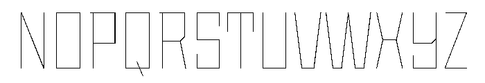 StatenSans NarrowHairline Instance Font UPPERCASE