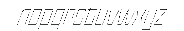 StatenSans NarrowHairlineOblique Instance Font LOWERCASE