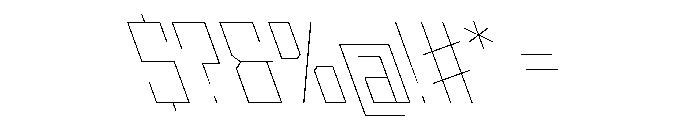 StatenSans NarrowHairlineReverse Instance Font OTHER CHARS