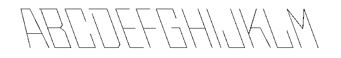 StatenSans NarrowHairlineReverse Instance Font UPPERCASE