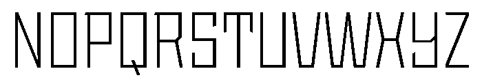 StatenSans NarrowLight Instance Font UPPERCASE