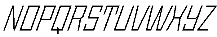 StatenSans NarrowLightObliqueOblique Instance Font UPPERCASE