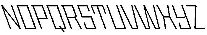 StatenSans NarrowLightReverseReverse Instance Font UPPERCASE