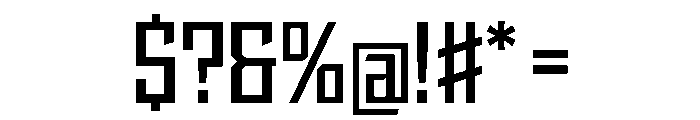 StatenSans NarrowSemibold Instance Font OTHER CHARS