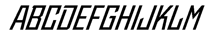StatenSans NarrowSemiboldOblique Instance Font UPPERCASE