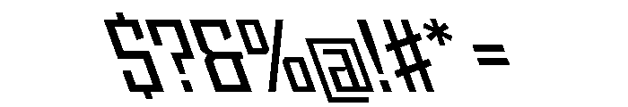 StatenSans NarrowSemiboldReverse Instance Font OTHER CHARS