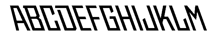 StatenSans NarrowSemiboldReverse Instance Font UPPERCASE