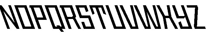 StatenSans NarrowSemiboldReverse Instance Font UPPERCASE