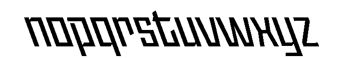 StatenSans NarrowSemiboldReverse Instance Font LOWERCASE