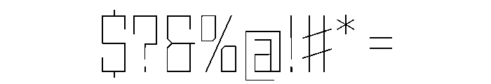 StatenSans NarrowThin Instance Font OTHER CHARS