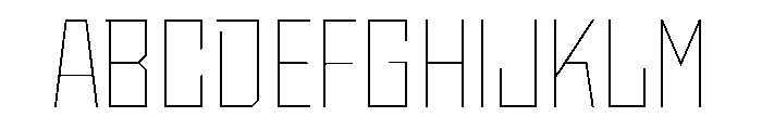 StatenSans NarrowThin Instance Font UPPERCASE
