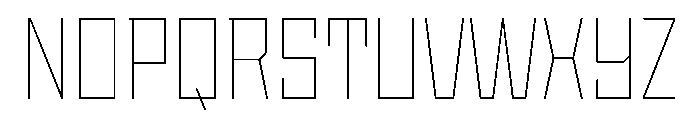 StatenSans NarrowThin Instance Font UPPERCASE