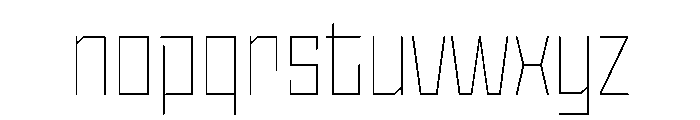 StatenSans NarrowThin Instance Font LOWERCASE