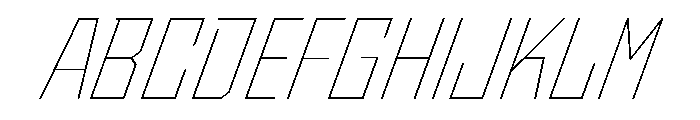 StatenSans NarrowThinOblique Instance Font UPPERCASE