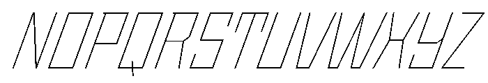 StatenSans NarrowThinOblique Instance Font UPPERCASE
