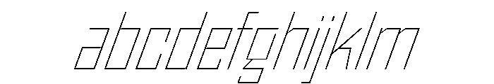 StatenSans NarrowThinOblique Instance FONT
