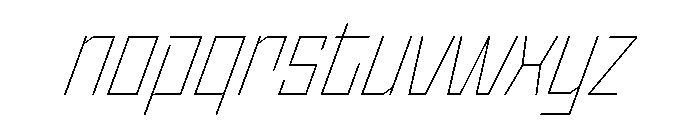 StatenSans NarrowThinOblique Instance Font LOWERCASE