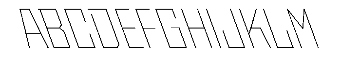 StatenSans NarrowThinReverse Instance Font UPPERCASE