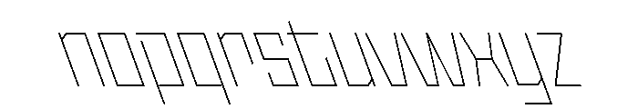 StatenSans NarrowThinReverse Instance Font LOWERCASE