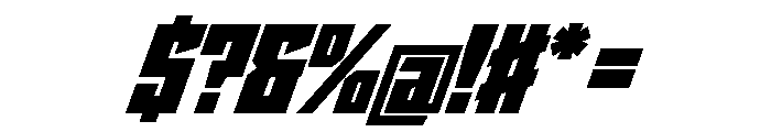 StatenSans NarrowUltraOblique Instance Font OTHER CHARS