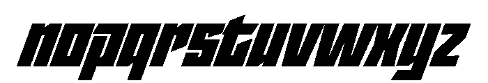 StatenSans NarrowUltraOblique Instance Font LOWERCASE