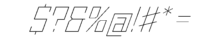 StatenSans ThinOblique Instance Font OTHER CHARS