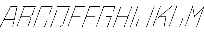 StatenSans ThinOblique Instance Font UPPERCASE