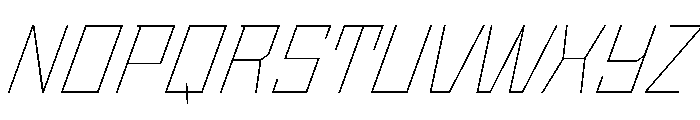 StatenSans ThinOblique Instance Font UPPERCASE