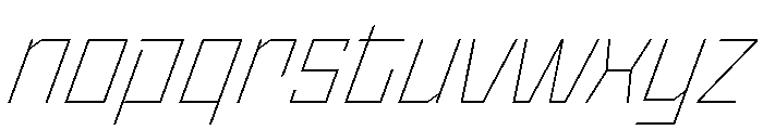 StatenSans ThinOblique Instance Font LOWERCASE