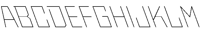 StatenSans ThinReverse Instance Font UPPERCASE