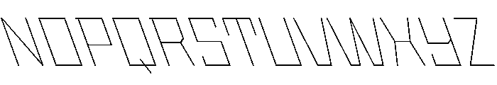 StatenSans ThinReverse Instance Font UPPERCASE