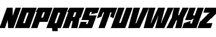 StatenSans UltraOblique Instance Font UPPERCASE