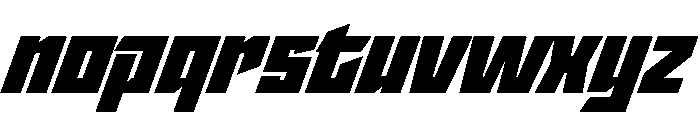 StatenSans UltraOblique Instance Font LOWERCASE