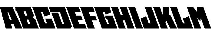 StatenSans UltraReverse Instance Font UPPERCASE