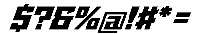 StatenSans WideBlackOblique Instance Font OTHER CHARS