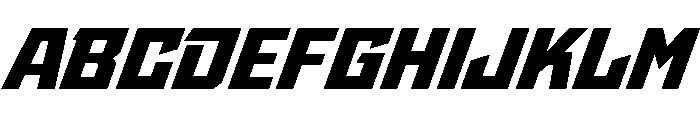 StatenSans WideBlackOblique Instance Font UPPERCASE