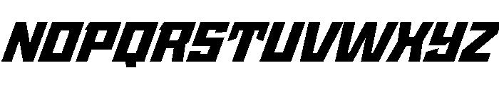 StatenSans WideBlackOblique Instance Font UPPERCASE