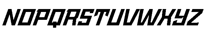 StatenSans WideBoldOblique Instance Font UPPERCASE
