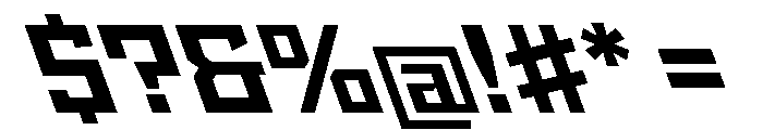 StatenSans WideBoldReverse Instance Font OTHER CHARS