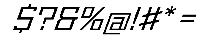 StatenSans WideBookOblique Instance Font OTHER CHARS