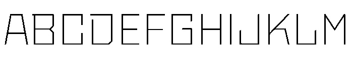 StatenSans WideExtraLight Instance Font UPPERCASE