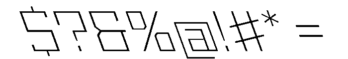 StatenSans WideExtraLightReverse Instance Font OTHER CHARS