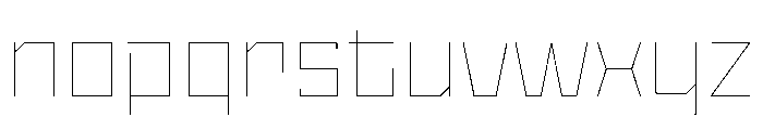 StatenSans WideHairline Instance Font LOWERCASE
