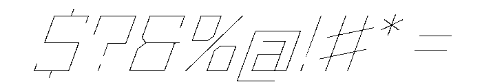 StatenSans WideHairlineOblique Instance Font OTHER CHARS
