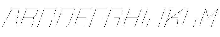 StatenSans WideHairlineOblique Instance Font UPPERCASE
