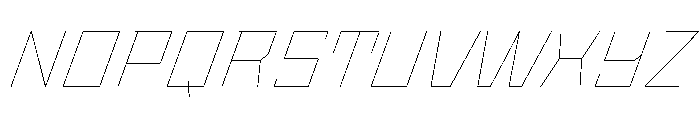 StatenSans WideHairlineOblique Instance Font UPPERCASE